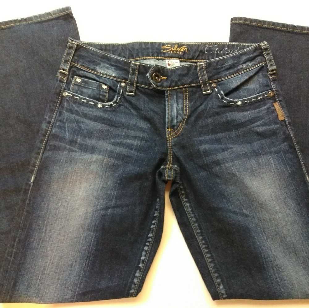 Silver Boot Cut Jeans